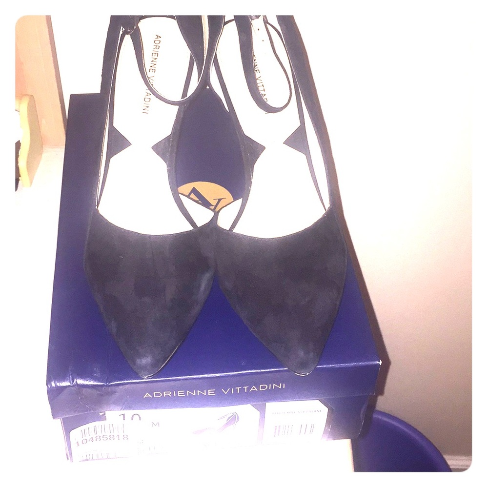 Black suede shoes